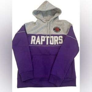 Men’s Toronto Raptors Purple and Gray Hoodie in like new condition